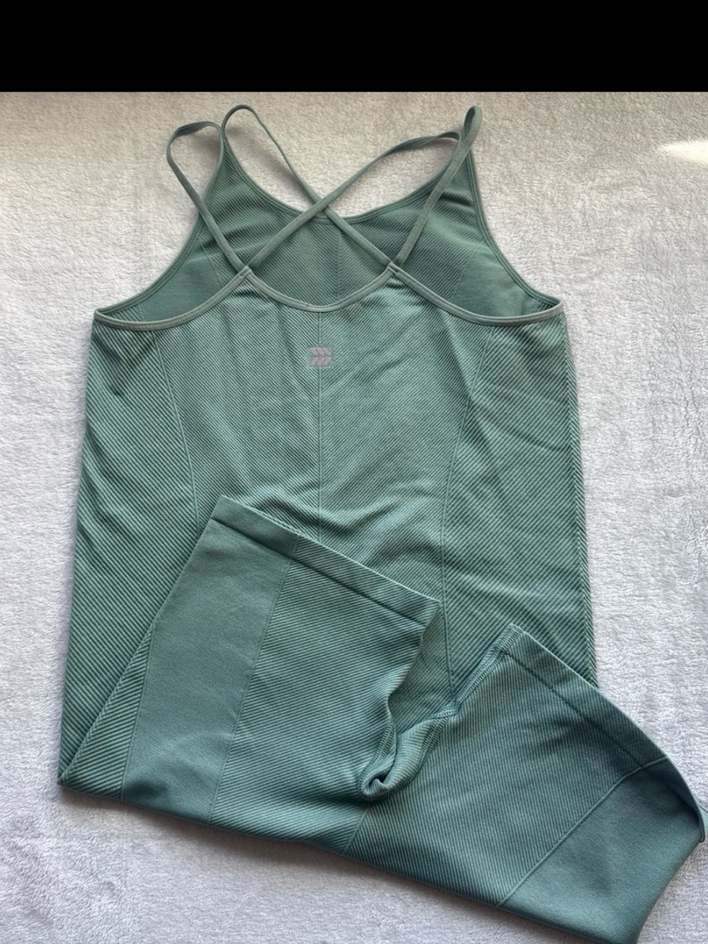 All In Motion Target Seamless Ribbed Bodysuit Tank Mint Green Size